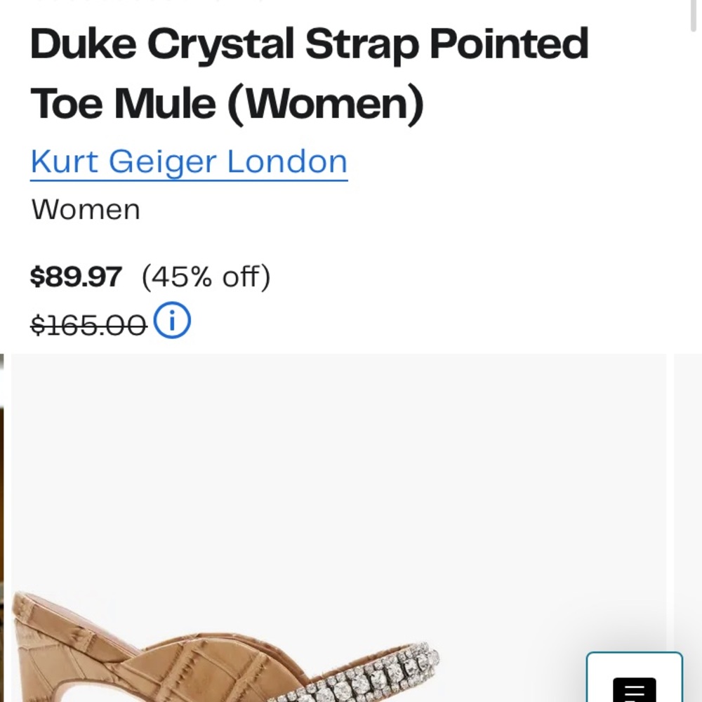 New: Kurt Geiger London Duke Jeweled Mule. Size 39 - Picture 13 of 14